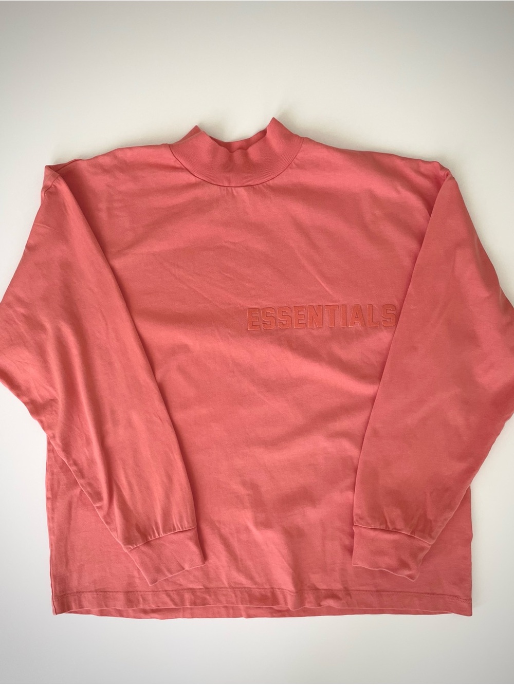 Essentials Fear of God Coral Oversized Long Sleeve Shirt